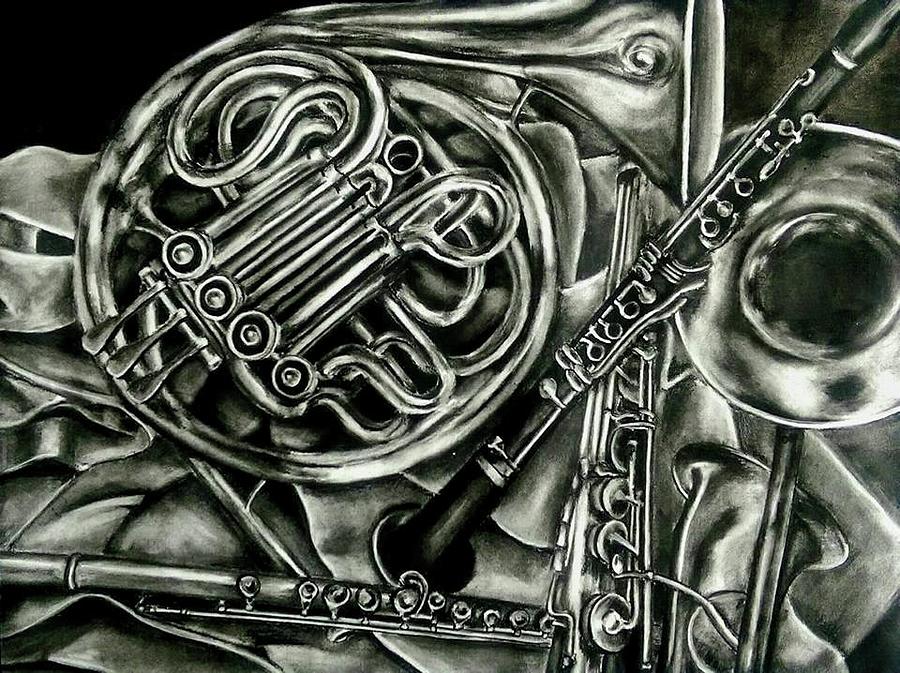 Instruments Drawing by Elizabeth Peters - Fine Art America