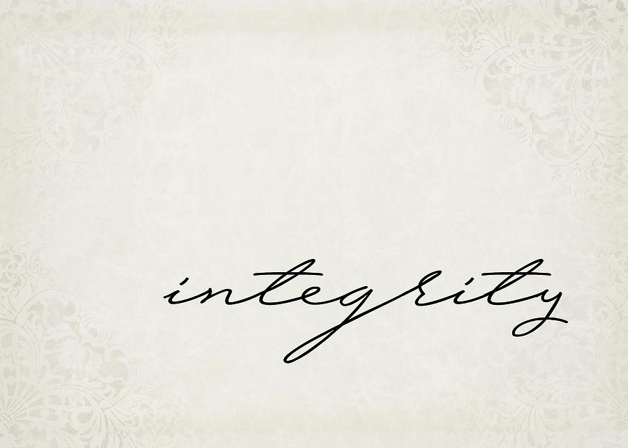 Integrity One Word Series Digital Art by Ricky Barnard
