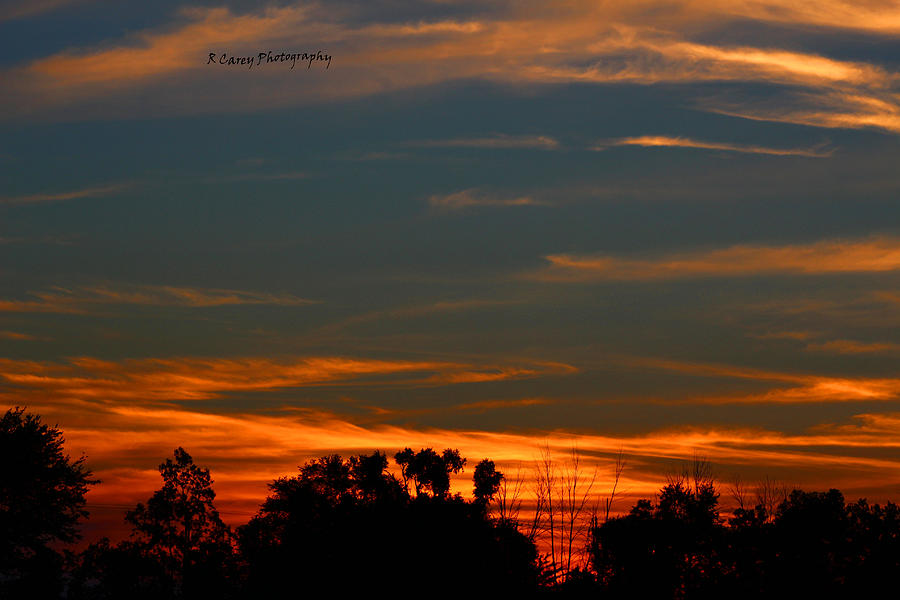 Sunset Photograph - Intense Sky by Robert Carey
