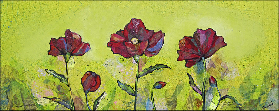 Intensity Of The Poppy I Painting