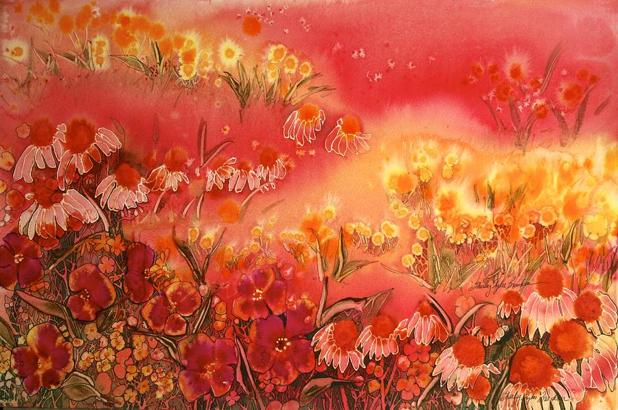 Flower Painting - Intensity by Shirley Sykes Bracken