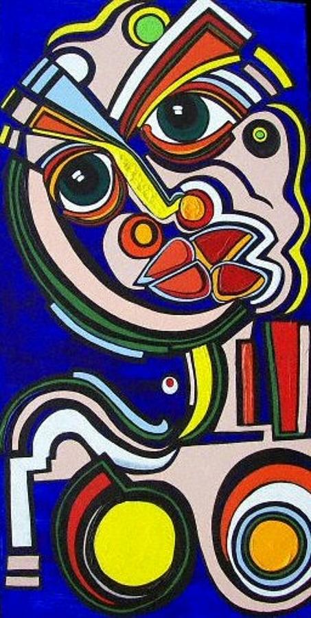 Abstract Painting - Intensity by Valerie Wolf Abstract Painting - Intensity by Valerie Wolf