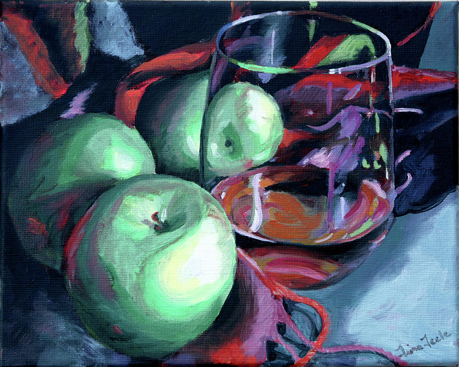 Wine Painting - Intent by Trina Teele
