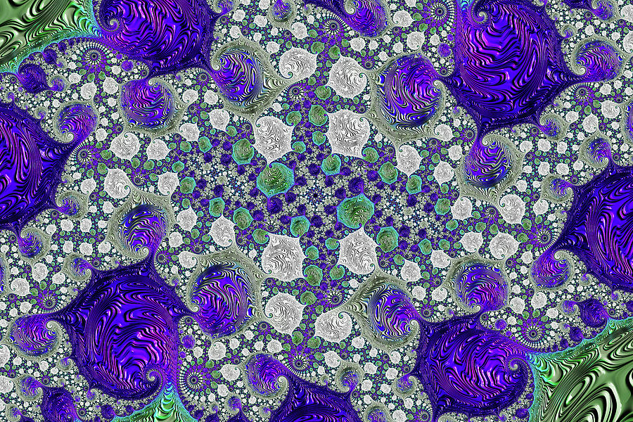 Purple Abstract Digital Art - Interdependent Lives by Georgiana Romanovna