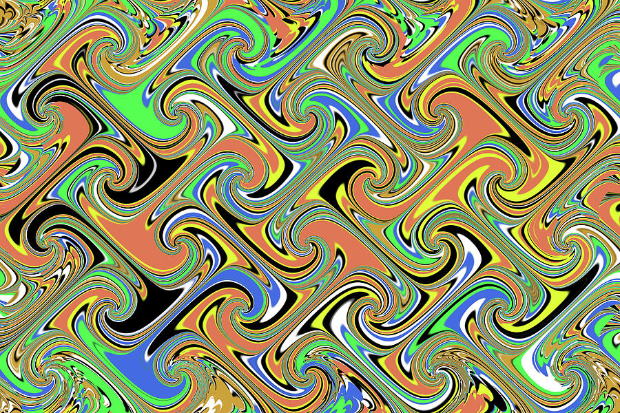 Interesting Curves Abstract Digital Art by Tom Janca