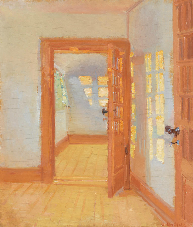 Interior. Brondums Annex Painting by Anna Ancher
