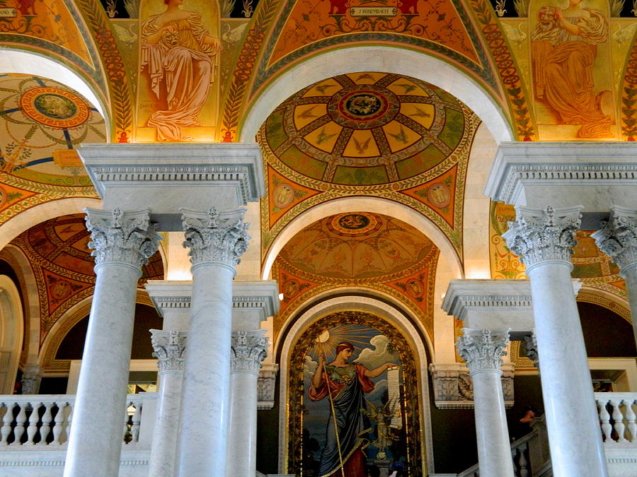 Interior Ceilings - Library of Congress Photograph by Arlane Crump ...