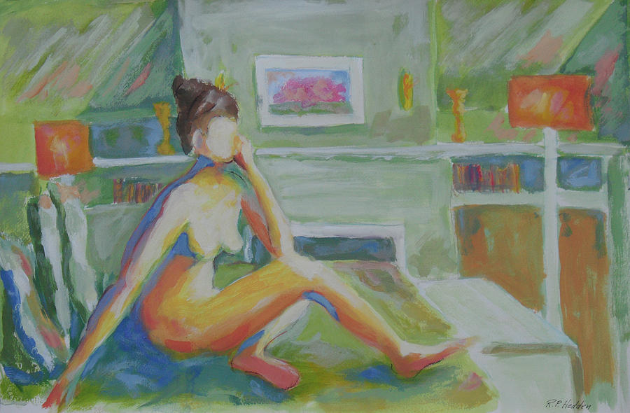 Female Figure Painting - Interior Design Decor by Robert P Hedden