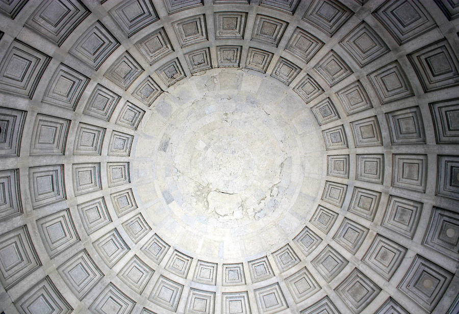 Interior Dome of Jefferson Memorial Photograph by Mary Haber