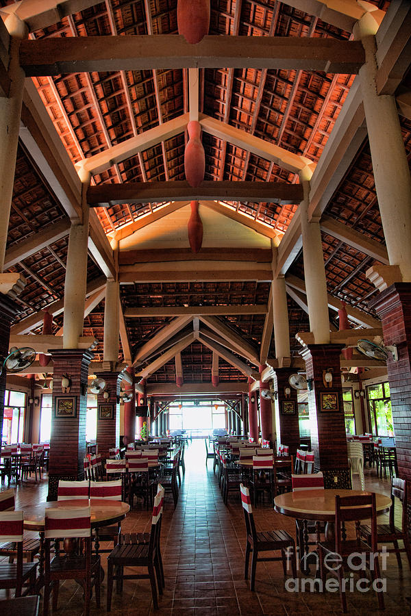 Interior Eating Area Resort Sai Gon Suoi Nhum  Photograph by Chuck Kuhn
