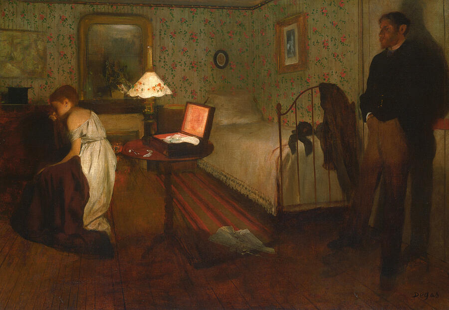 Interior Painting By Edgar Degas 