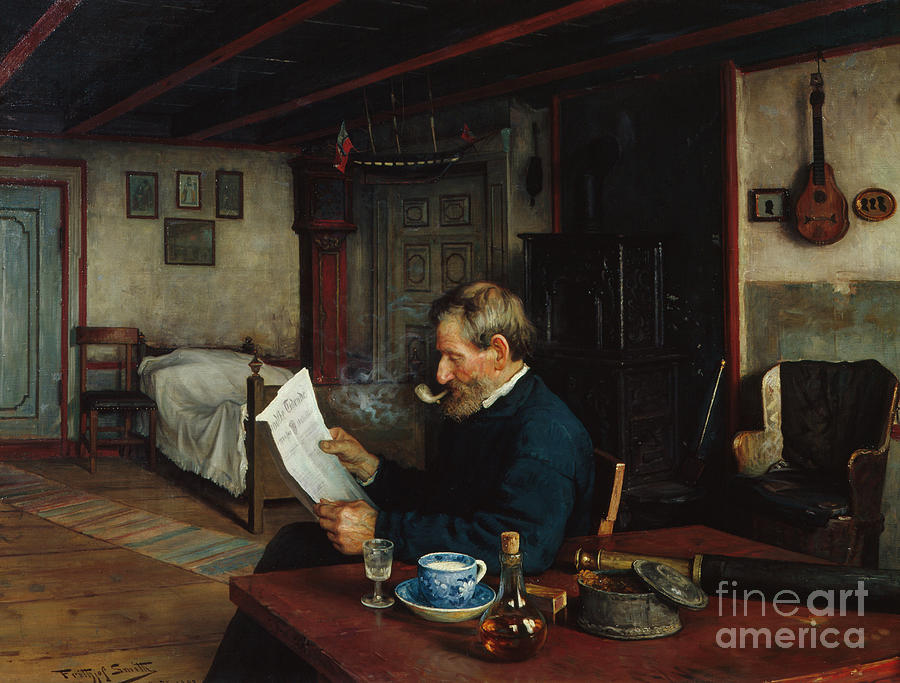 Interior from Merdoe Painting by O Vaering