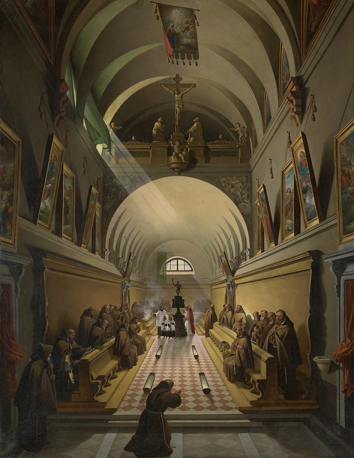 Interior Of A Capuchin Convent Painting by Mountain Dreams