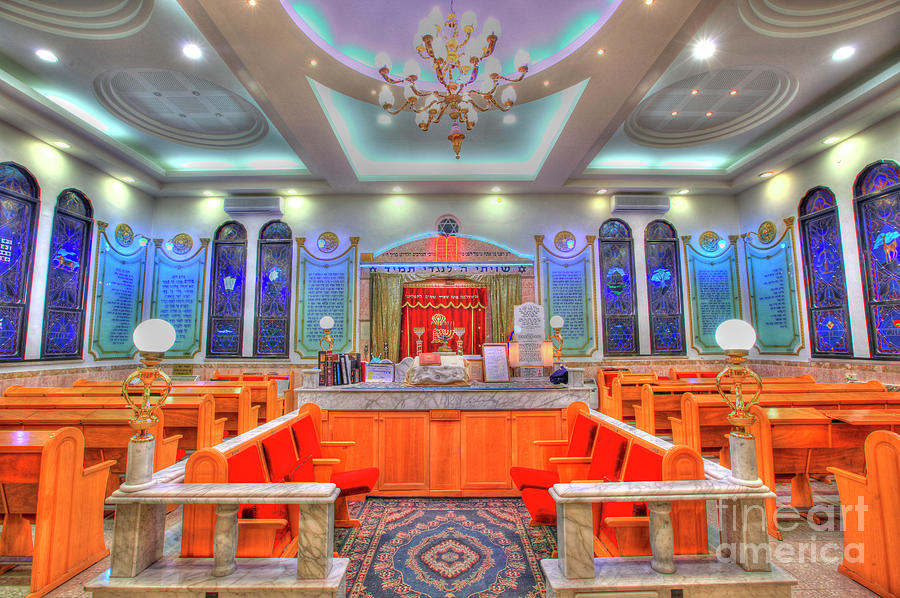 Interior of a synagogue Photograph by Fabian Koldorf