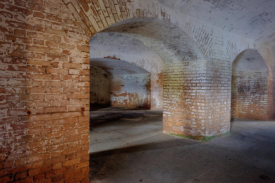 Interior of Fort Jefferson Dry Tortugas Photograph by Jorge Moro