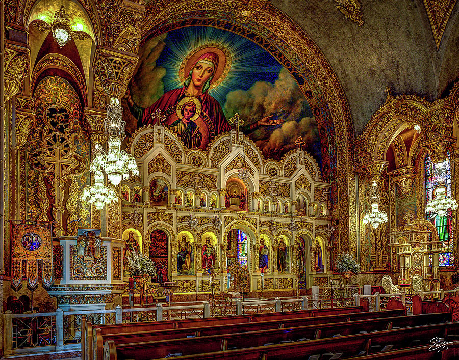 Interior Of St. Sophia 2 Photograph by Endre Balogh