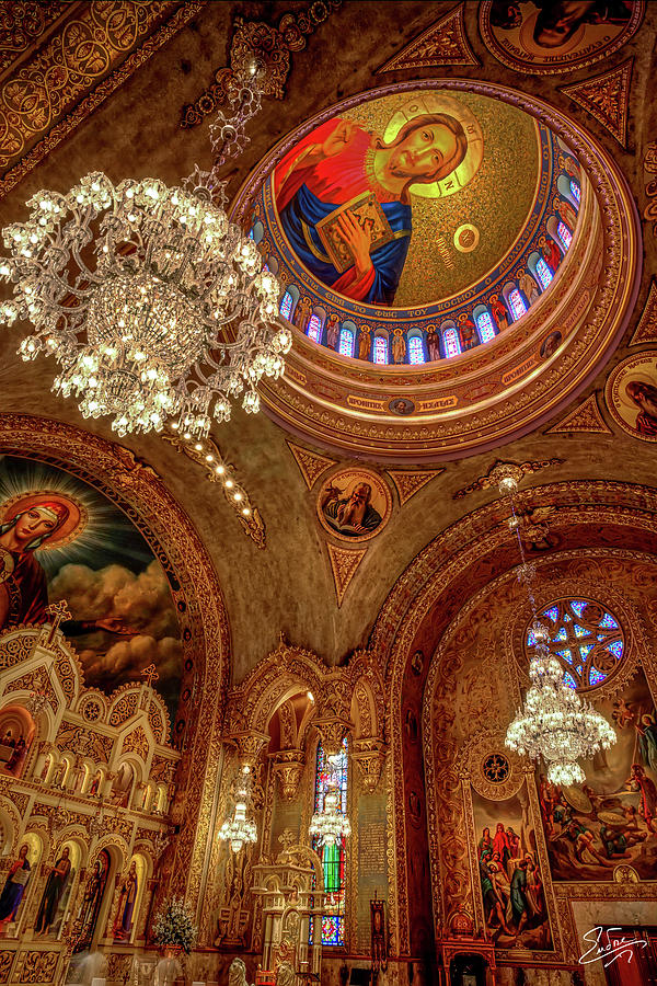 Interior of St. Sophia 3 Photograph by Endre Balogh