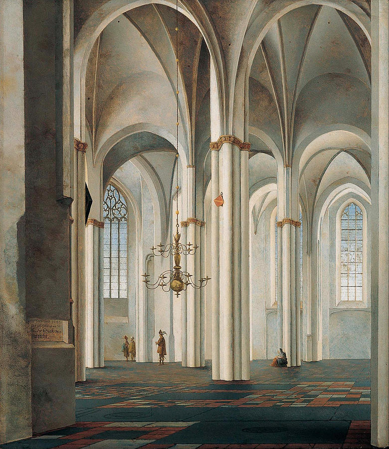 Pieter Jansz Saenredam Painting - Interior of the Buurkerk, Utrecht by Pieter Jansz Saenredam