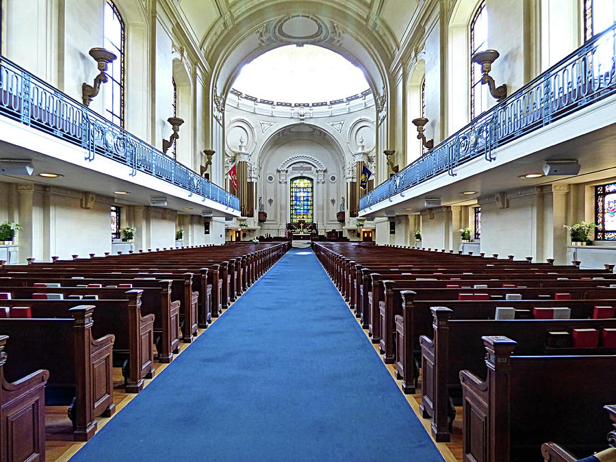 Interior of the Naval Academy Chapel Photograph by Lyuba Filatova ...