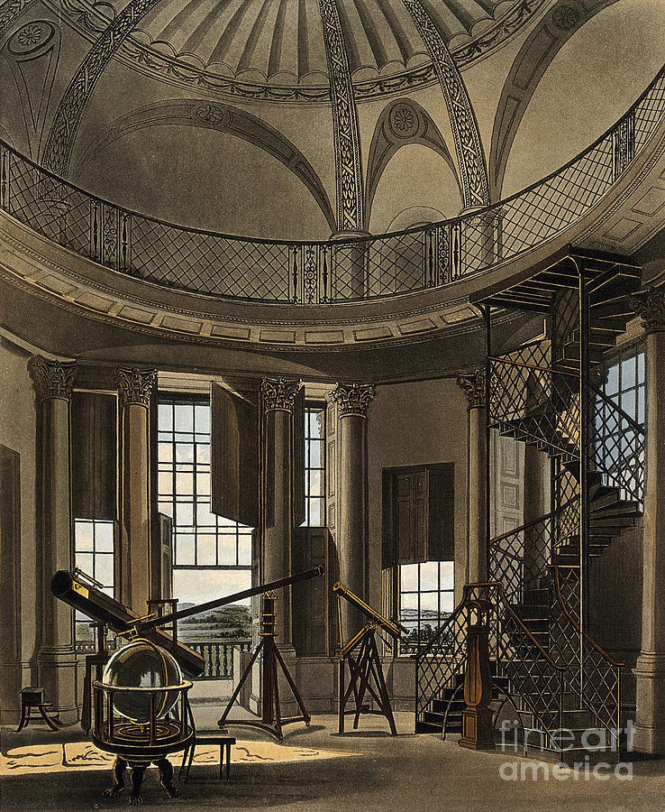 Telescope Photograph - Interior Of The Radcliffe Observatory by Wellcome Images