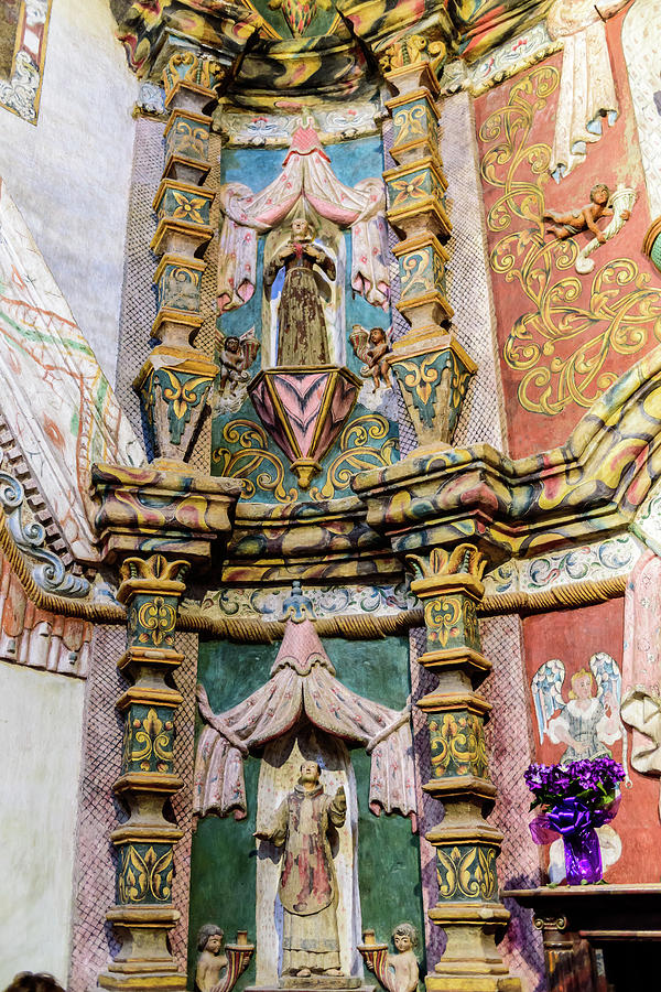 Interior Statues - San Xavier Mission - Tucson Arizona Photograph by ...