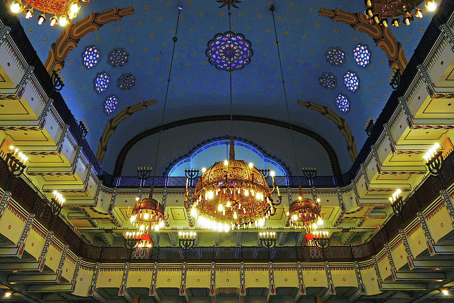 Interior View Of The Kazinczy Street Synagogue In Budapest, Hungary Photograph by Rick Rosenshein