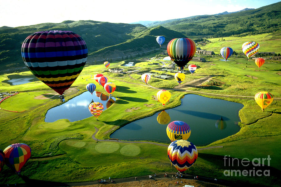 Landscape Photograph - International Balloon Fesitval by Margaret Durrance