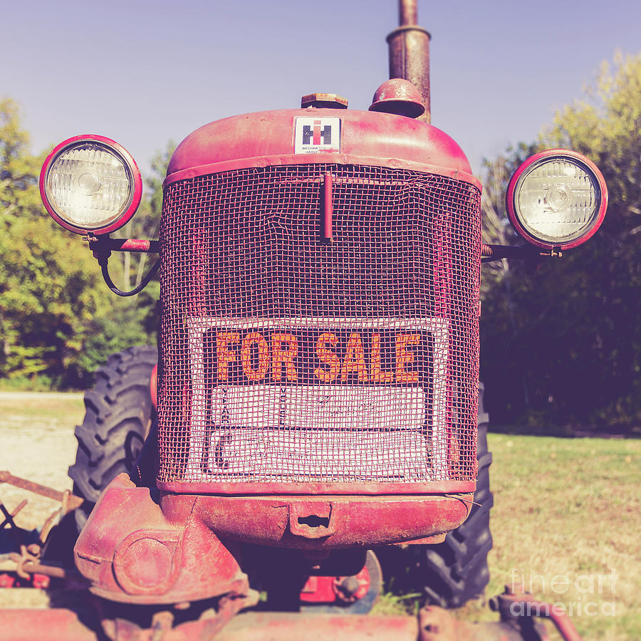 Vintage Photograph - International Harvester Farmall Cub Vintage Tractor by Edward Fielding