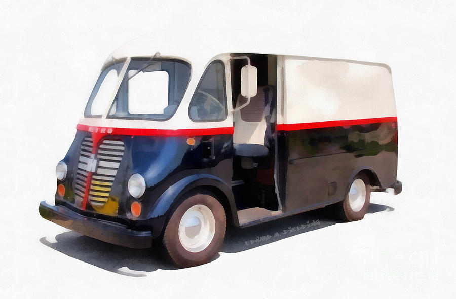 Metro Painting - International Harvester Metro Van by Edward Fielding Metro Painting - International Harvester Metro Van by Edward Fielding