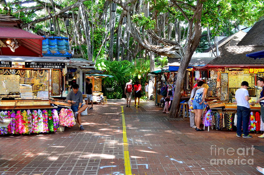 International Marketplace - Honolulu Hawaii Photograph by Mary Deal