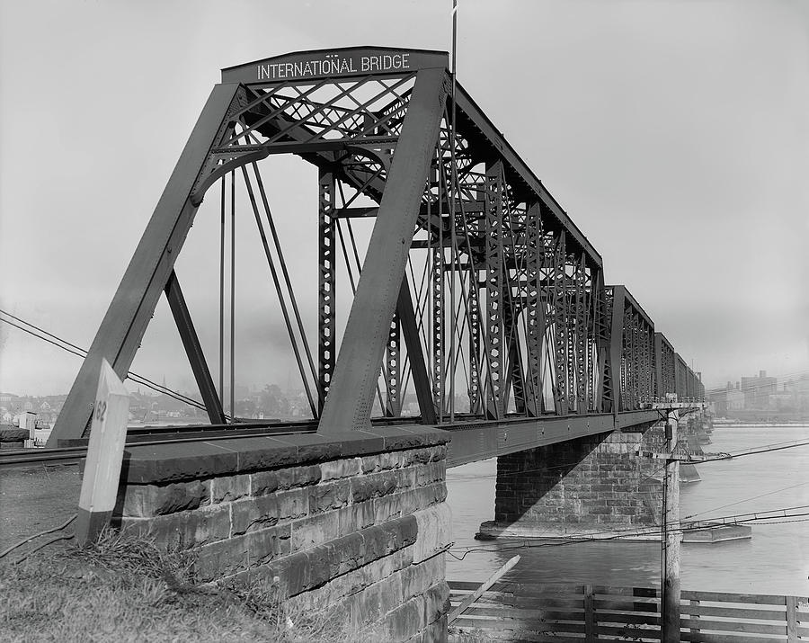 International Railway Bridge Buffalo c1905 Photograph by Mountain ...