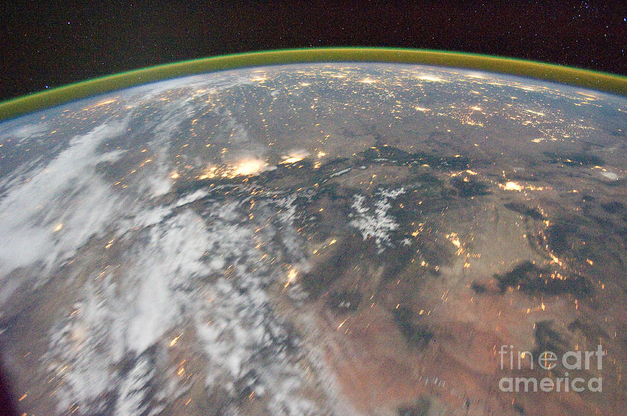 International Space Station night time image Rocky Mountains Denver Colorado Springs Photograph by Vintage Collectables
