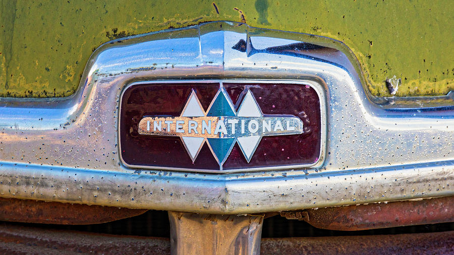 International Truck Emblem Photograph by Jerry Fornarotto