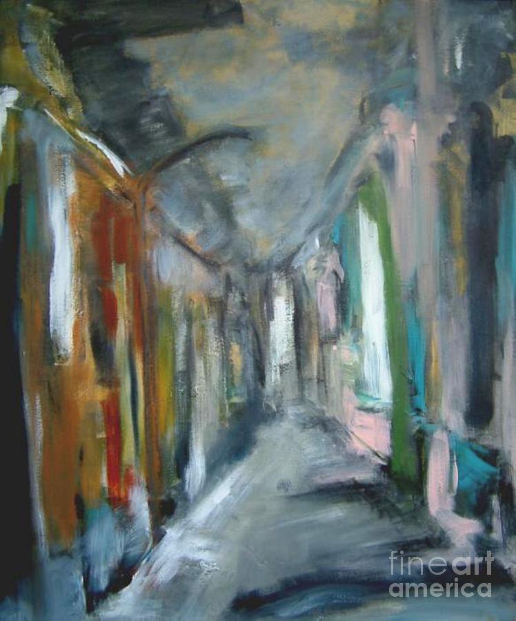 Alley, Interpretation of a Beautiful Day Painting by Rome Matikonyte
