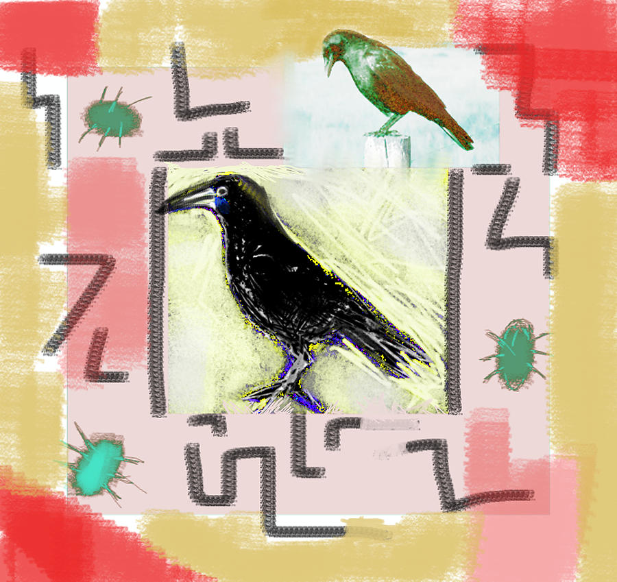Crow Painting - Interpretation Of The Dream  by Paul Sutcliffe