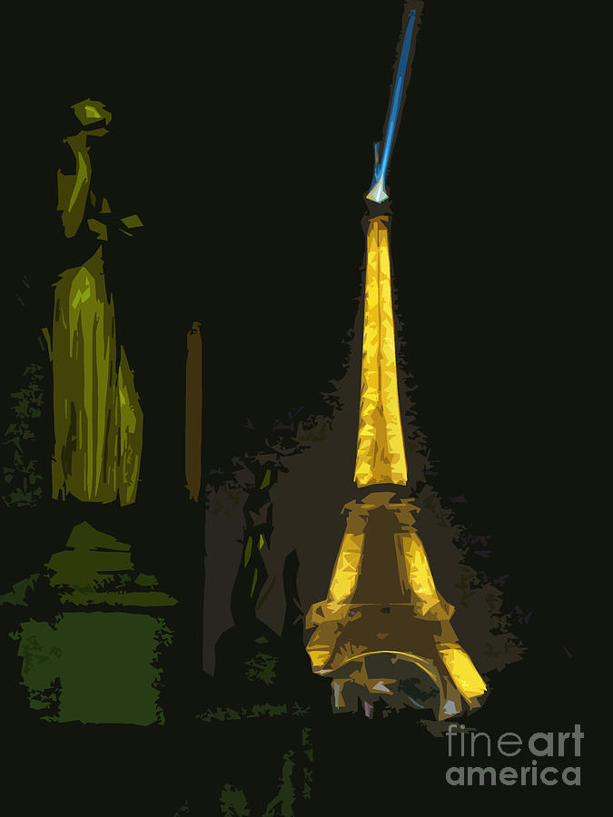 Interpretation Of The Eiffel Tower In Paris Photograph by Al Bourassa