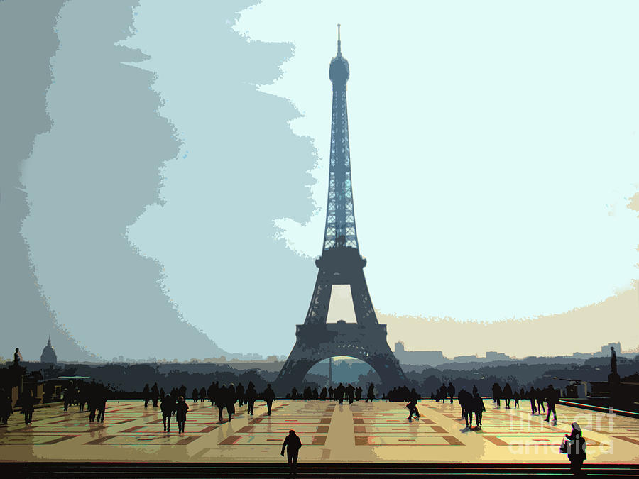 Interpretation Of The Eiffel Tower In Paris II Photograph by Al Bourassa