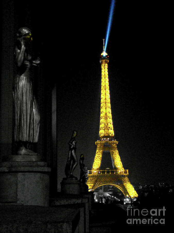 Interpretation Of The Eiffel Tower In Paris III Photograph by Al Bourassa
