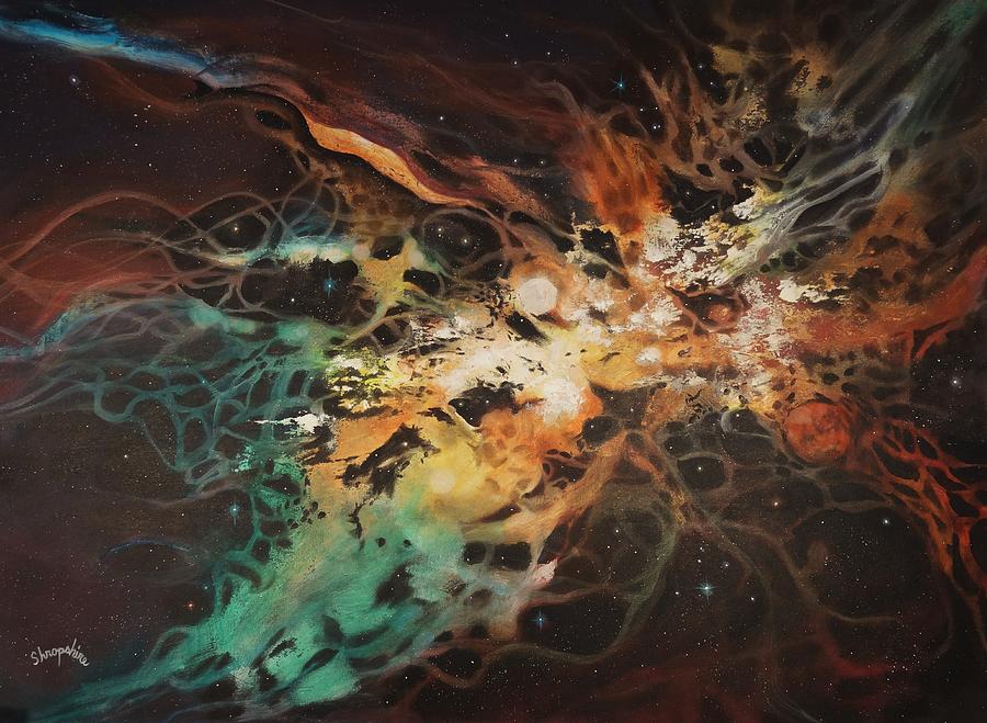 Interstellar DNA Painting by Tom Shropshire