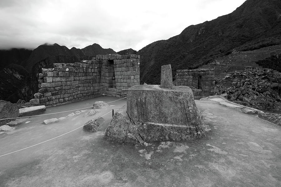 Intihuatana Stone At Machu Picchu Photograph by Aidan Moran