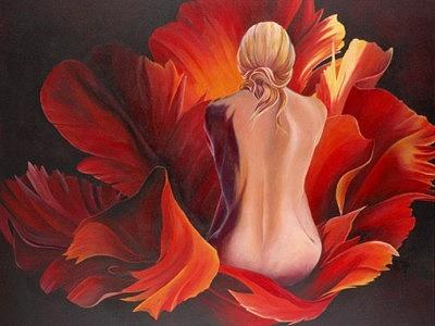 Floral Painting - Intimate Thoughts by Ashley Coll