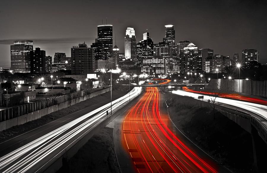Into Minneapolis Photograph by Doug Wallick