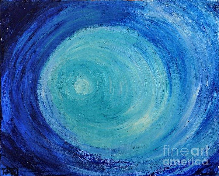 Into The Blue Painting by Teresa Wegrzyn