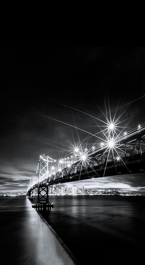 San Francisco Photograph - Into The City, Long Black and White by Vincent James
