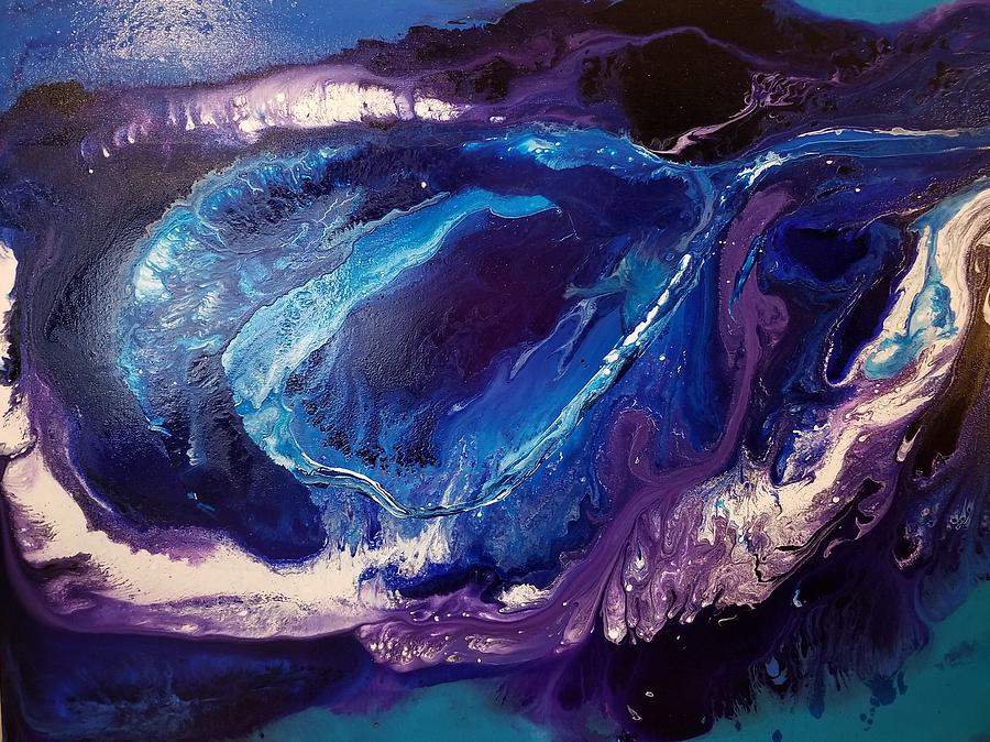 Abstract Painting - Into the Deep by Jessicah Kean
