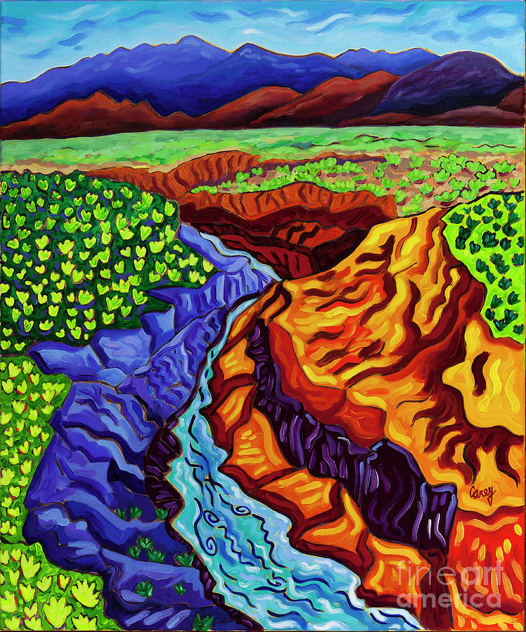 Into the Earth Painting by Cathy Carey
