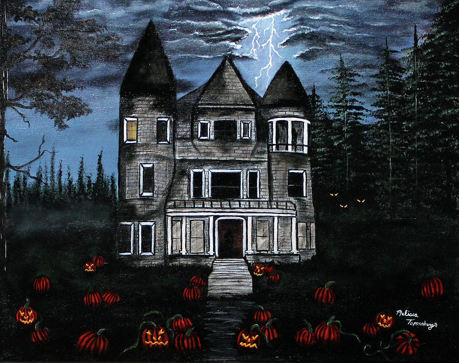Halloween Painting - Into The Forest by Melissa Toppenberg