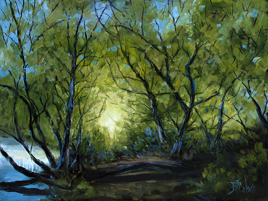 Tree Painting - Into the Light by Billie Colson