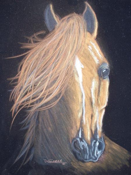 Horse Painting - Into the Light by Diana Cochran Horse Painting - Into the Light by Diana Cochran