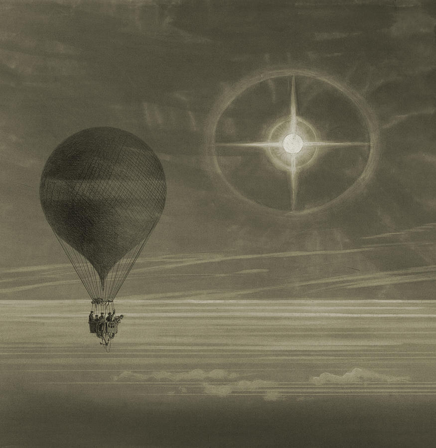 Into the night sky Drawing by Vintage Pix